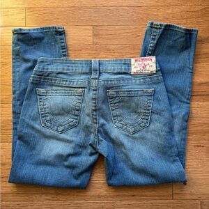 True Religion Blue Straight Leg Jeans Classic Denim